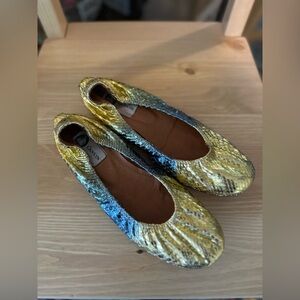 Lanvin Exotic Ballet Flats